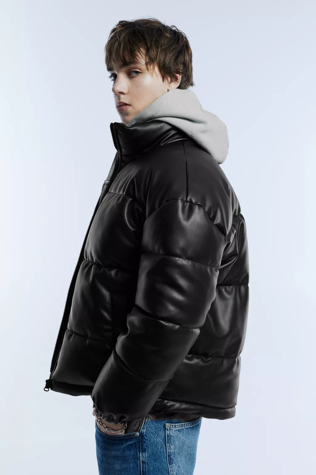 Padded Leather Jacket