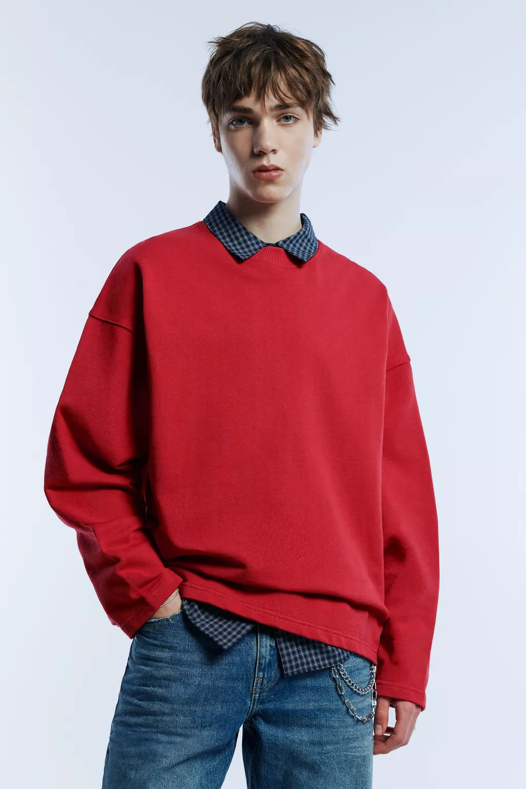 Red graphic sweatshirt