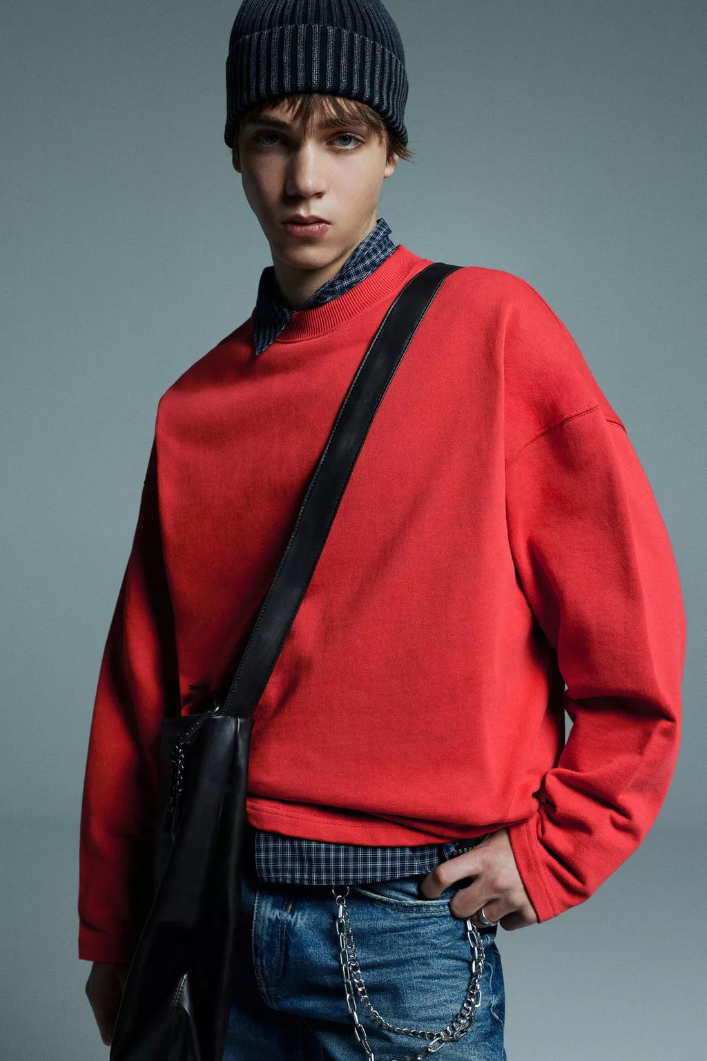 Red graphic sweatshirt